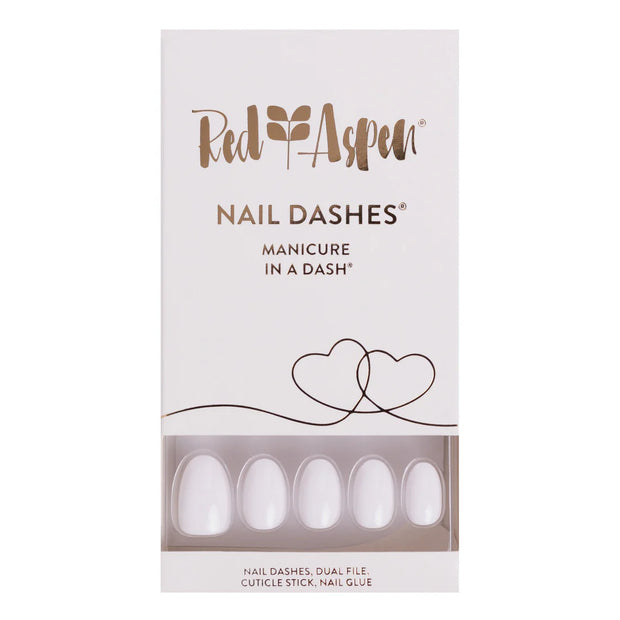 RED ASPEN NAIL DASHES- Grateful for Giana (short almond)