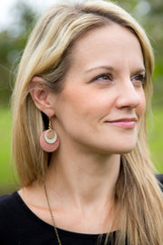 GRAY - Leather Earrings   ||  <BR> IRIDESCENT PURPLE GLITTER (FAUX LEATHER),  <BR>  MATTE BLACK, <BR> ORANGE/RED PALMS