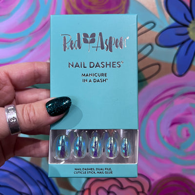 RED ASPEN NAIL DASHES- French Quarter Feels, Therese (short almond)