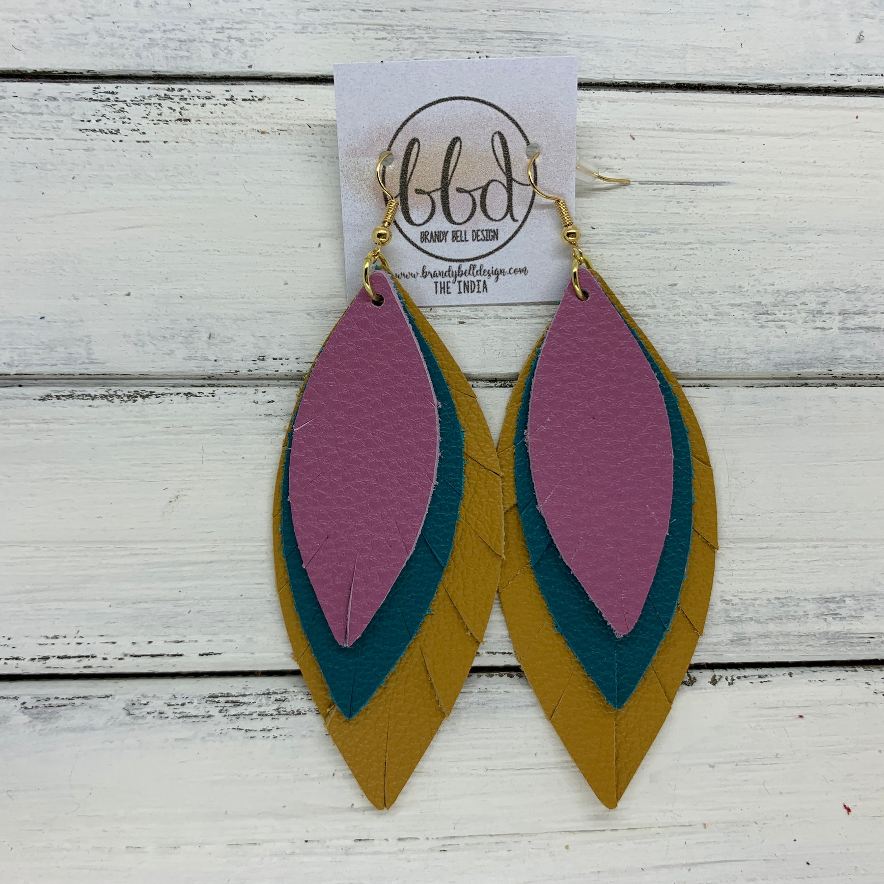 INDIA - Leather Earrings