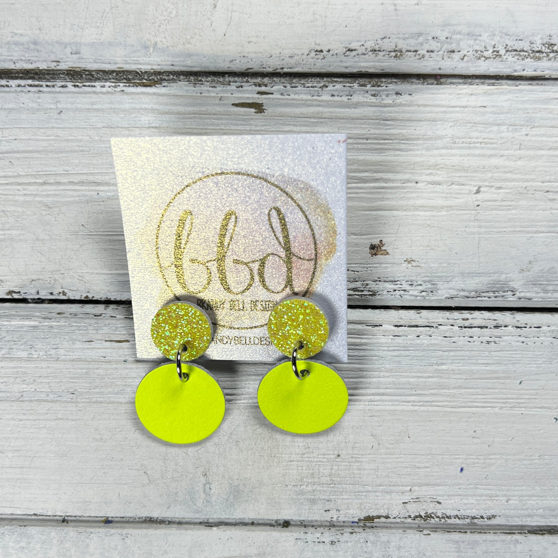 Neon on sale yellow earrings